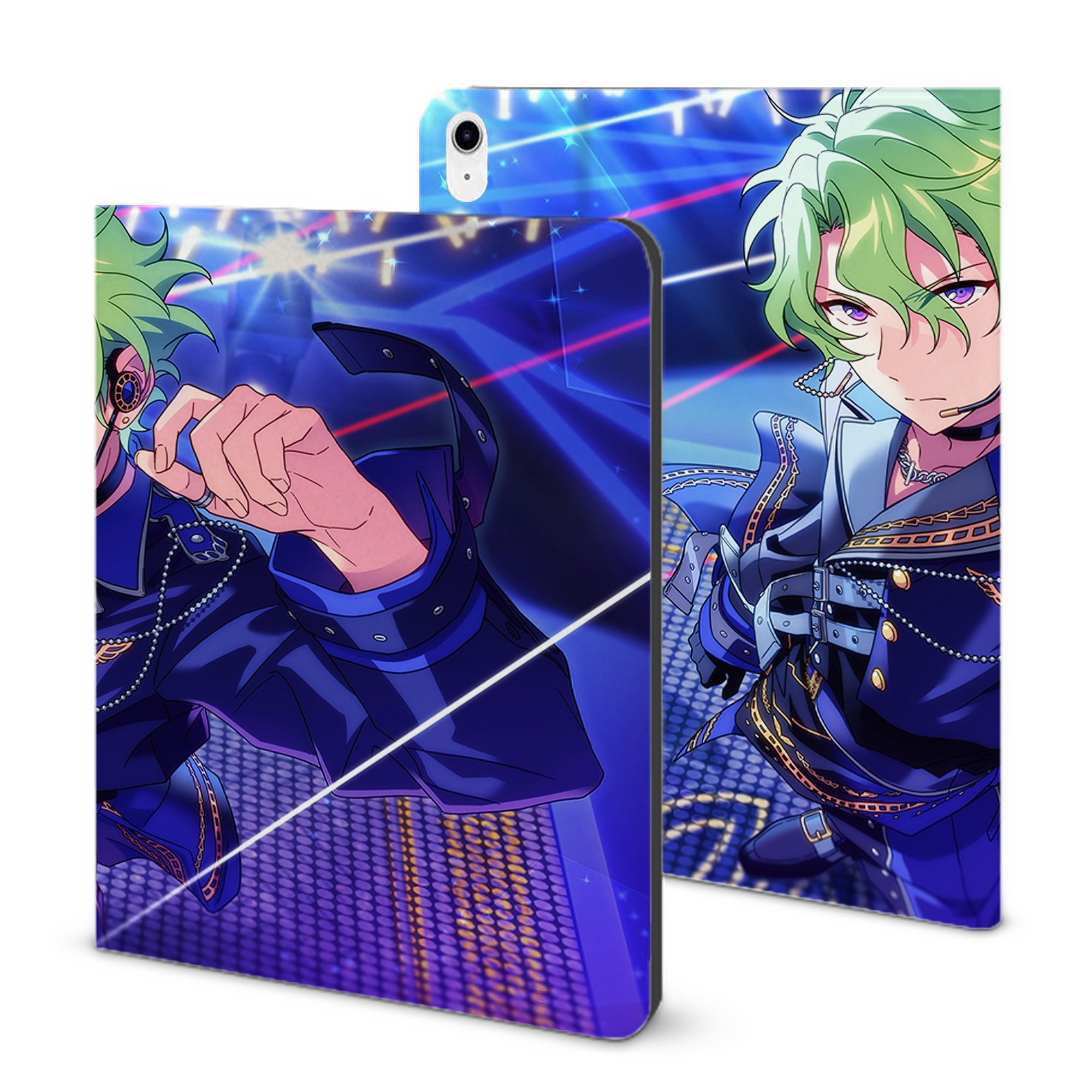 （画像用） あんさんぶるスターズ! Ensemble Stars IPad ケース ブック型 PUレザー TPU 耐衝撃 軽量 薄型 ペン収納なし 全面保護 IPad 各モデル対応